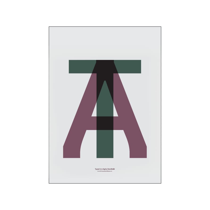 PLTY ILWT - AT Poster - In Love With Typography - 50x70 cm