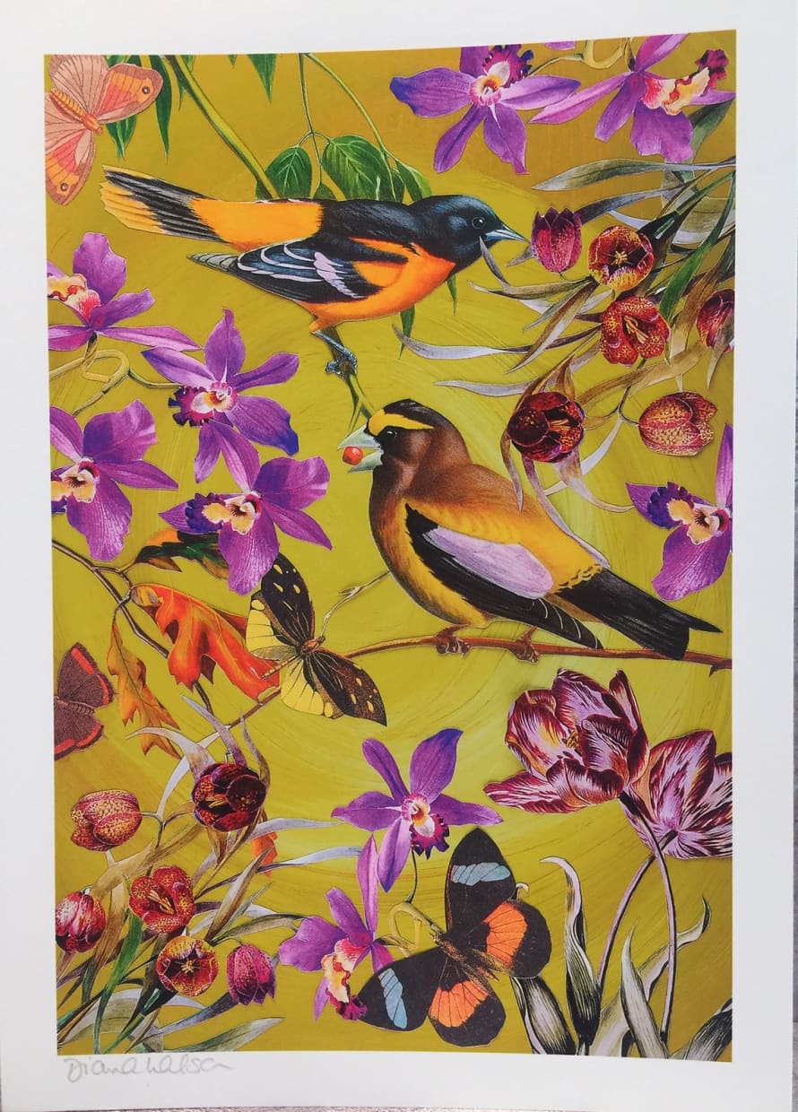 Diana Wilson Arcana Autumn Birds Art Print
