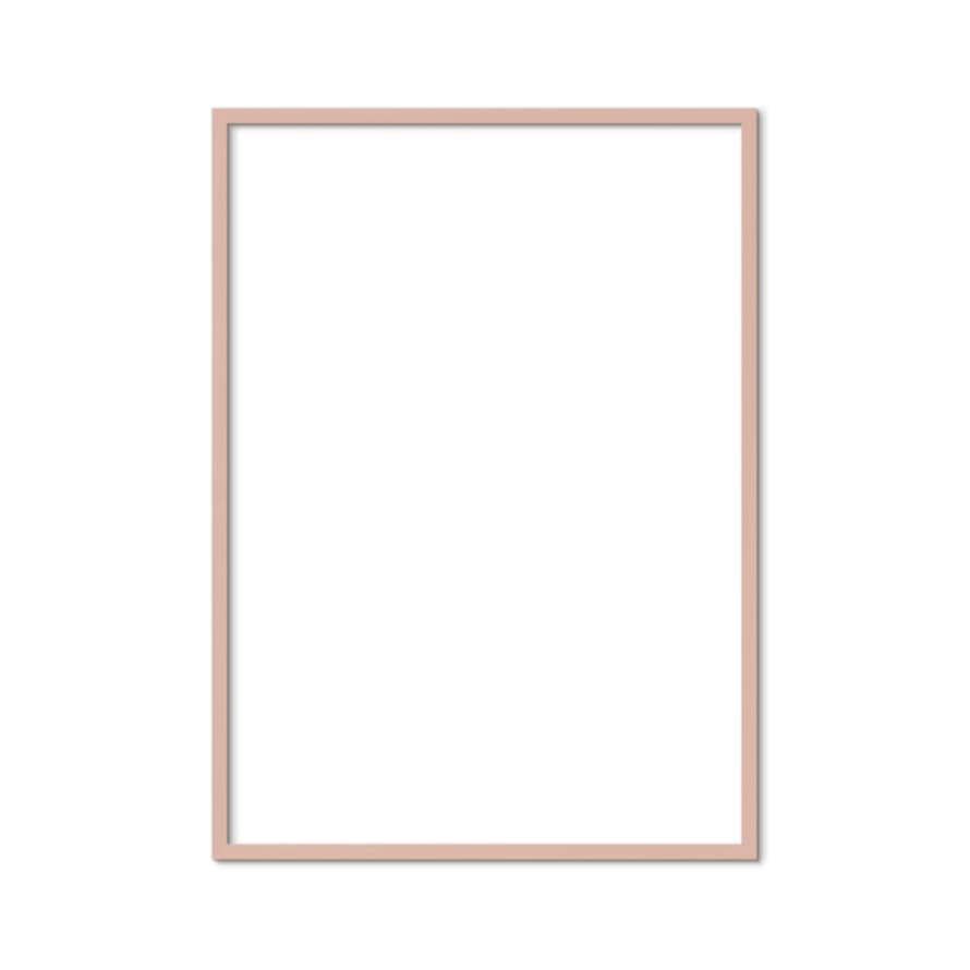 PLTY 30 cm x 40 cm Pink Wood Wood Frame