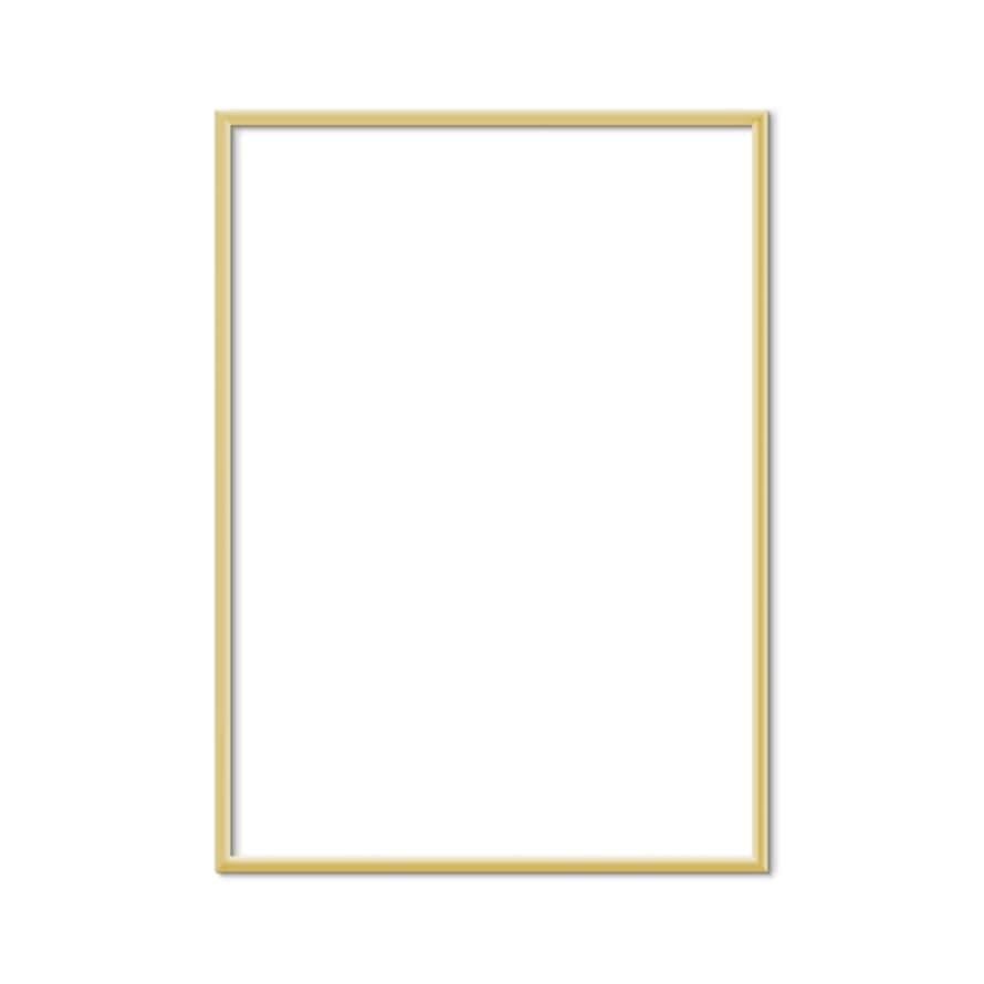 PLTY 30 cm x 40 cm Gold Aluminum Frame