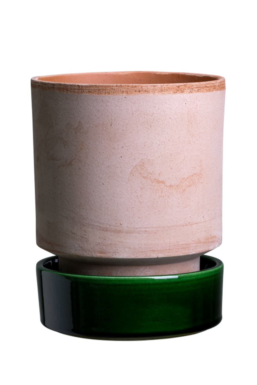 Botanical Boys Hoff Plant Pot Saucer - Glazed Emerald Green 8cm