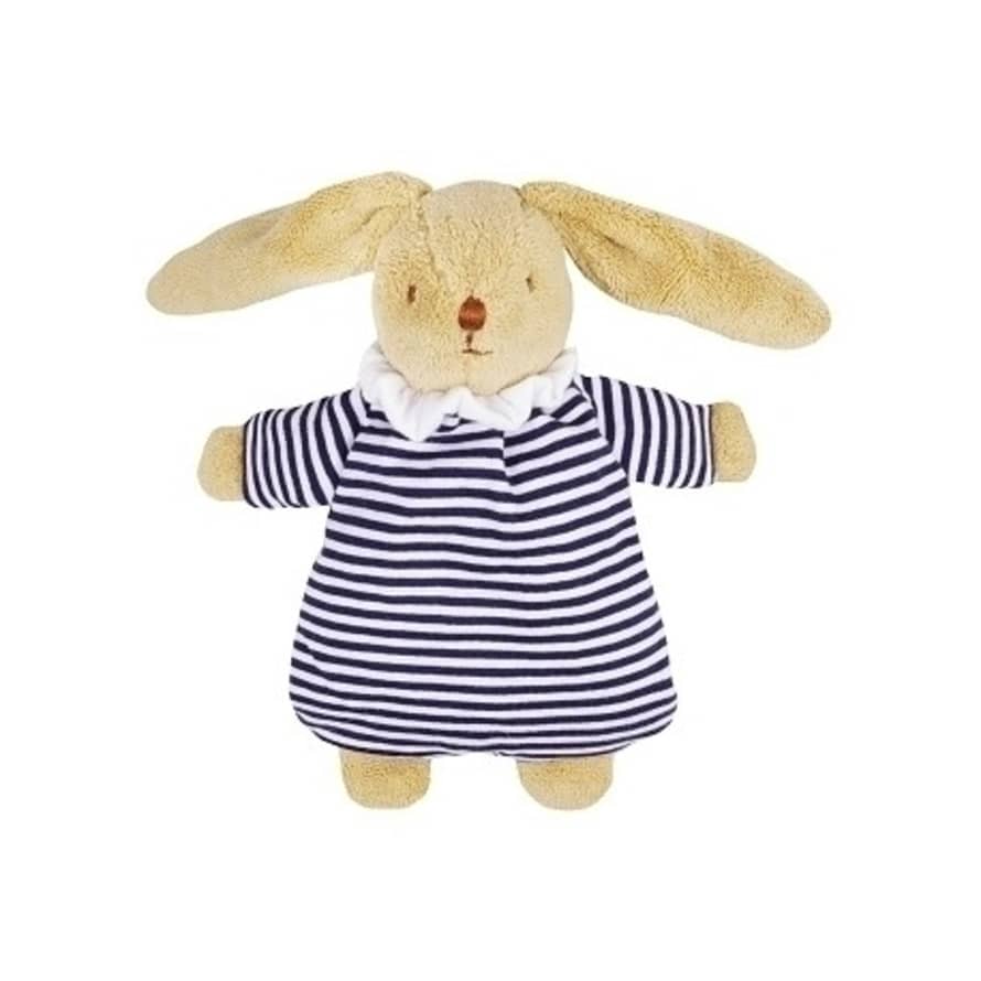 Trousselier 20cm Blue Rabbit Angels Nest Soft Toy with Rattle