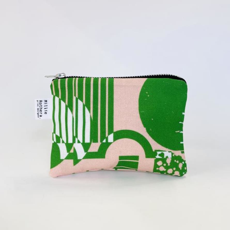 Millie Rothera Coin Purse In Shapes Print
