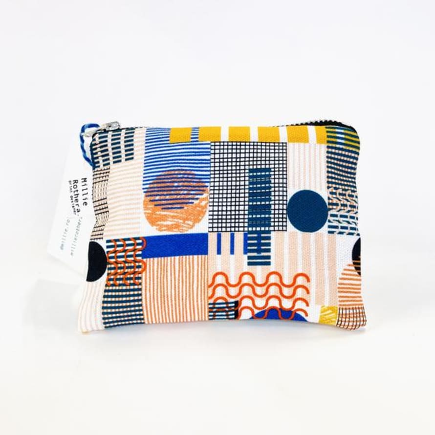 Millie Rothera Coin Purse In Multicolour Play Print