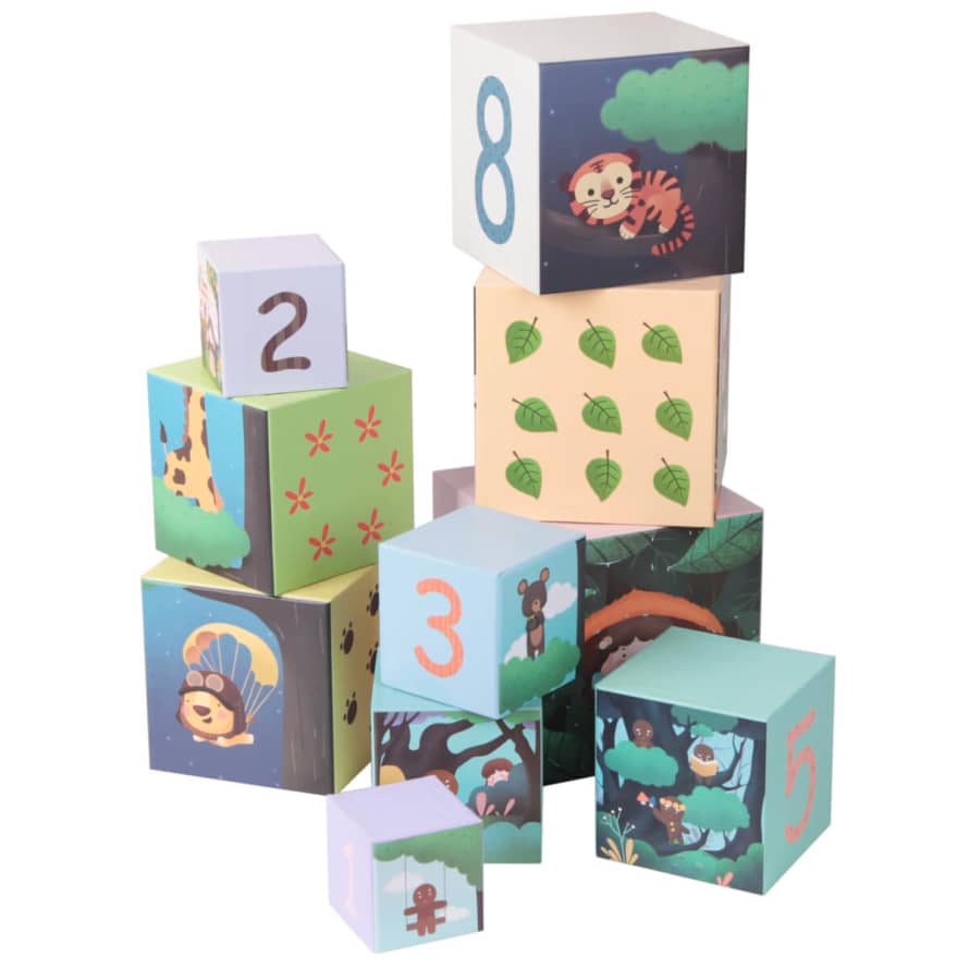 Classic World Forest Stackable Cubes Toy