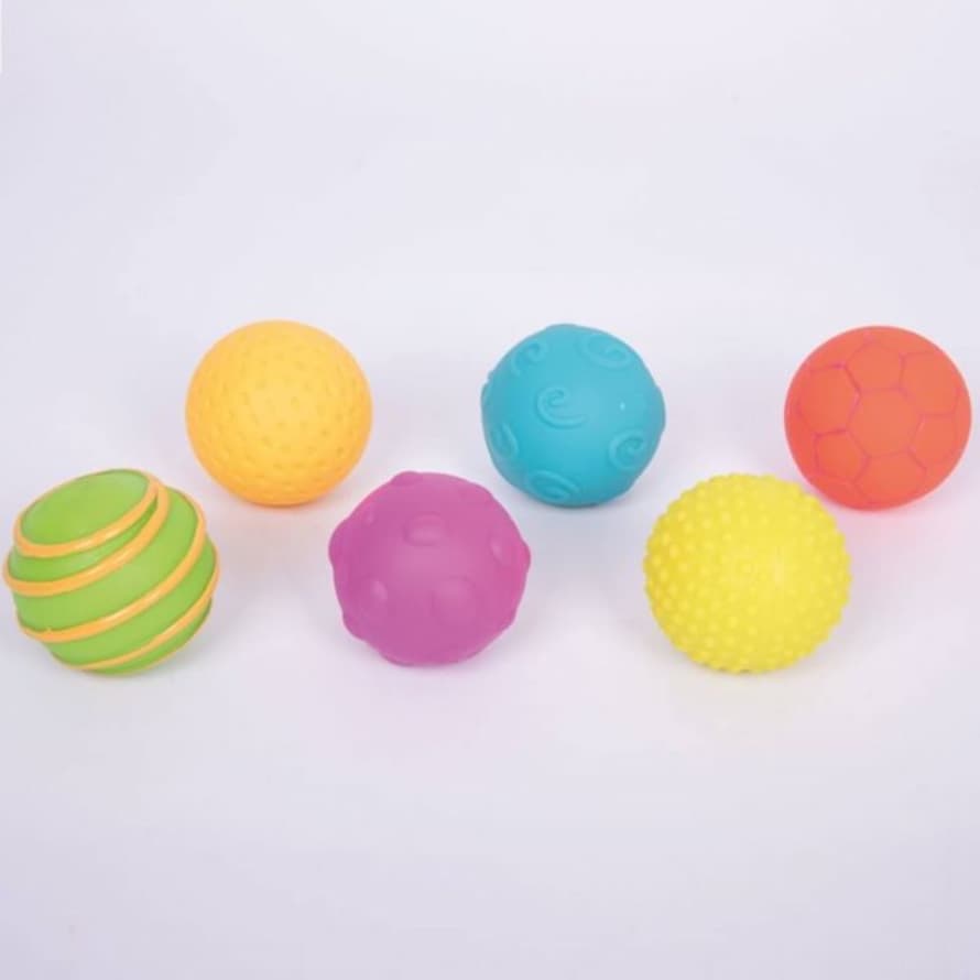 TickiT Set of 6 Small Sensory Balls with Different Textures