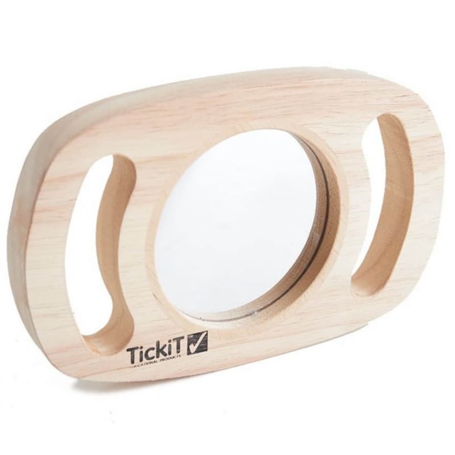 TickiT Wooden Mirror with Handles