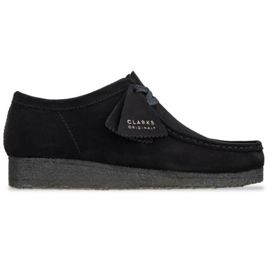 Clarks Originals New Wallabee Black Suede Shoes