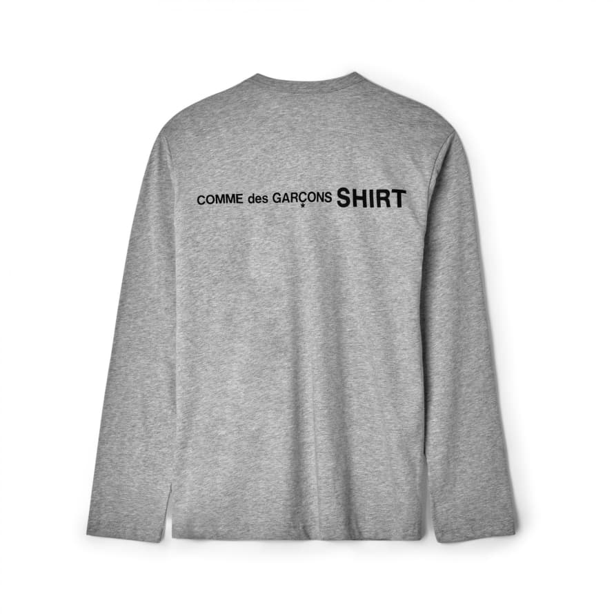 Comme Des Garcons Grey Men's Knitted L/s T-Shirt W28115