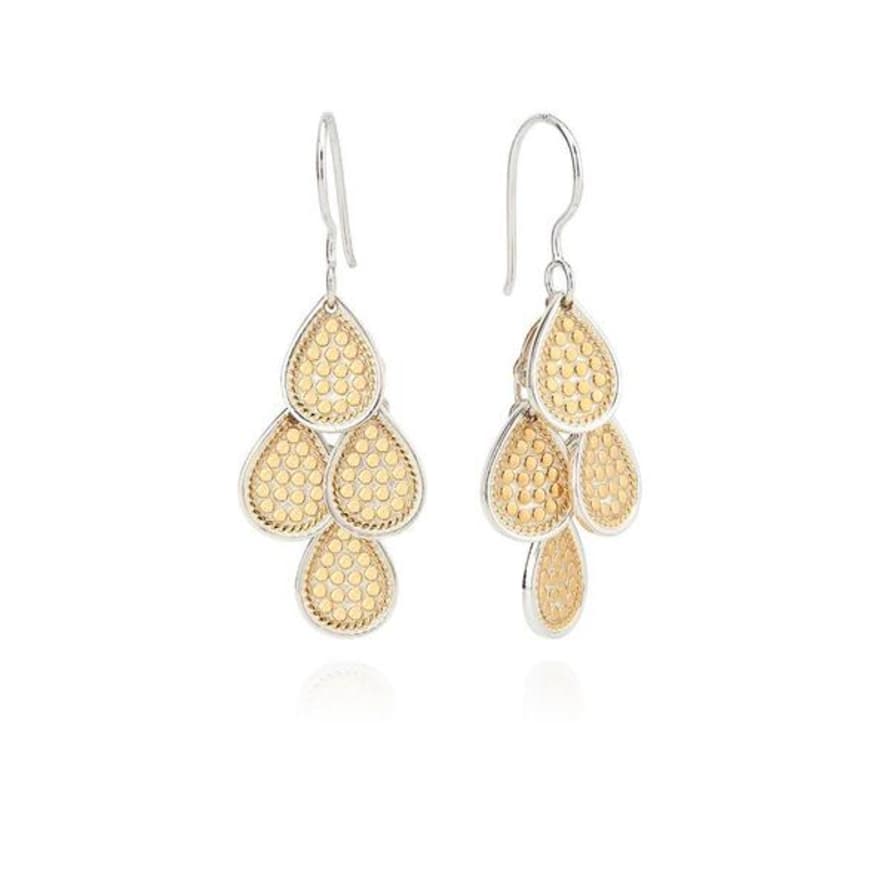 Anna Beck Dotted Chandelier Earrings Gold