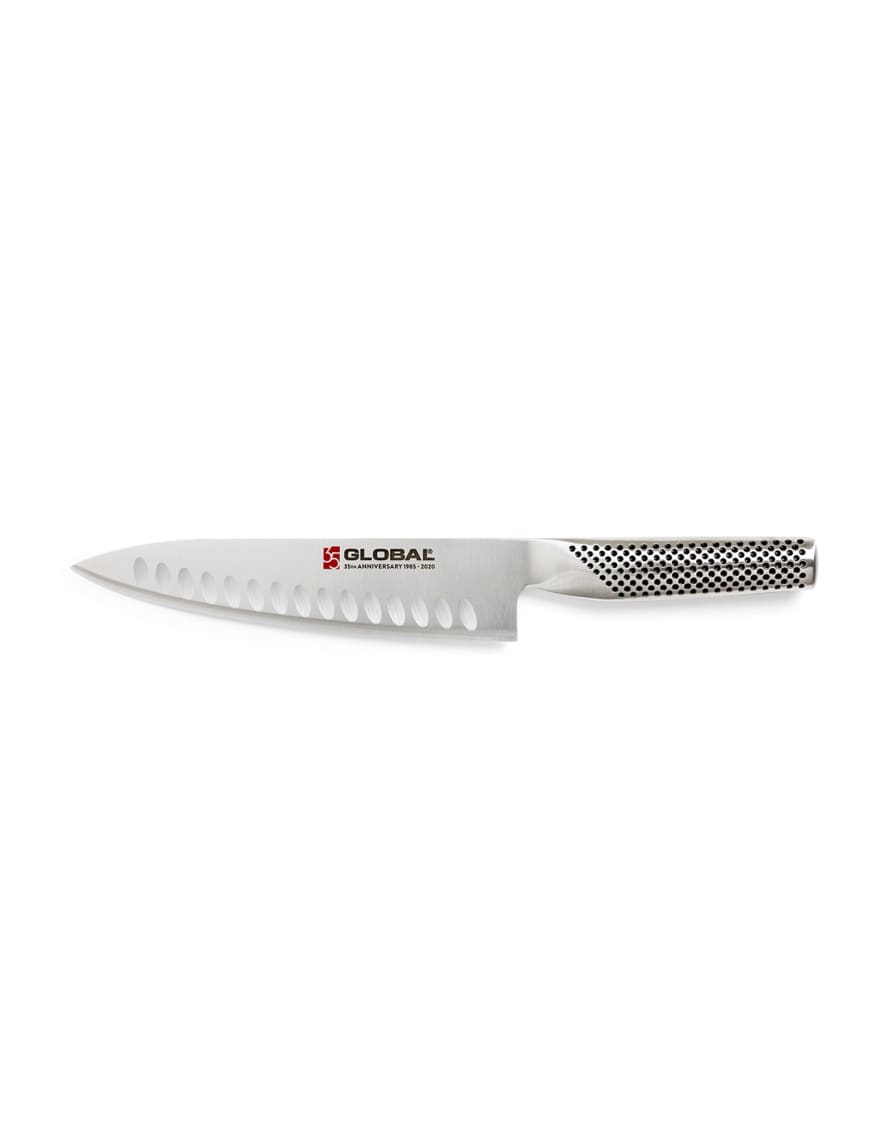 Global 35th Anniversary Chef's Knife, 19cm Fluted Blade G-96/an