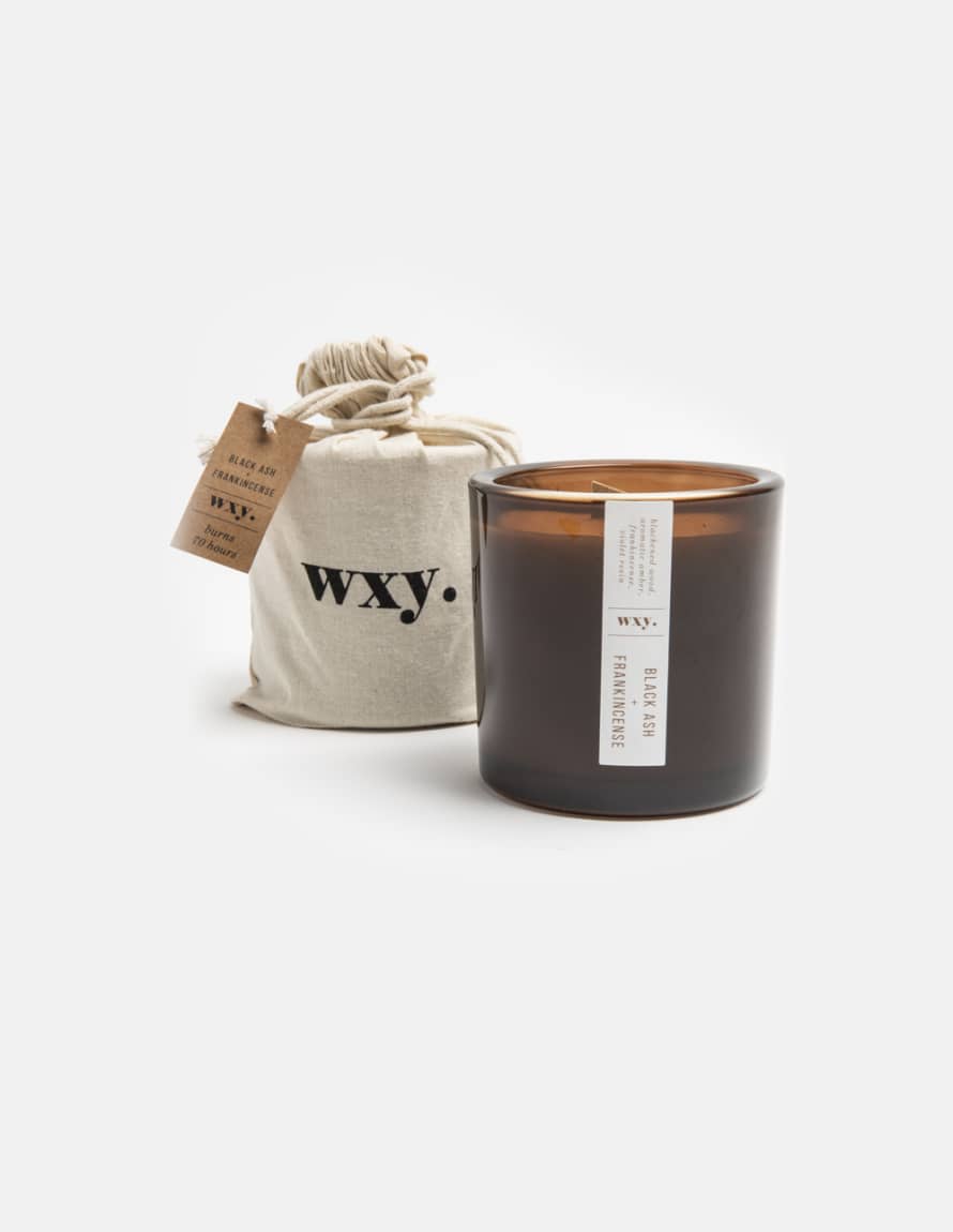 WXY Black Ash + Frankincense Candle