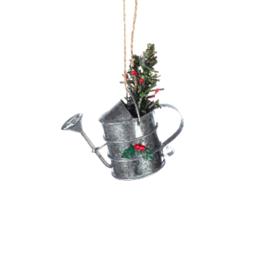 Hyde And Seek Metal Watering Can Tree Decoration