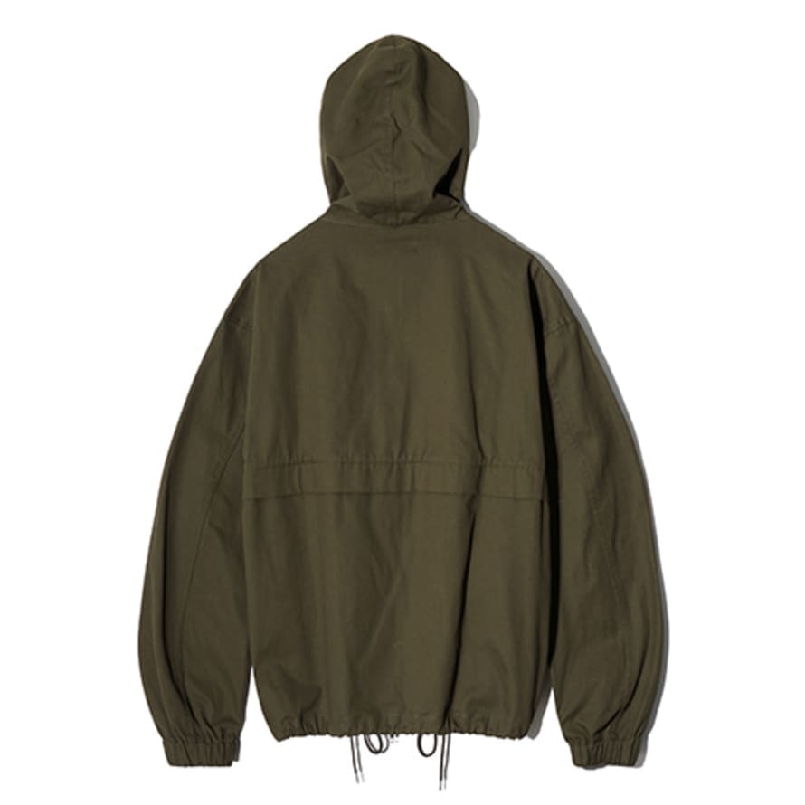 Trouva: Cord Hood Zip Jacket in Khaki