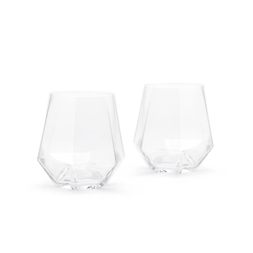 Puik Set of 2 Radiant Crystal Water Glasses