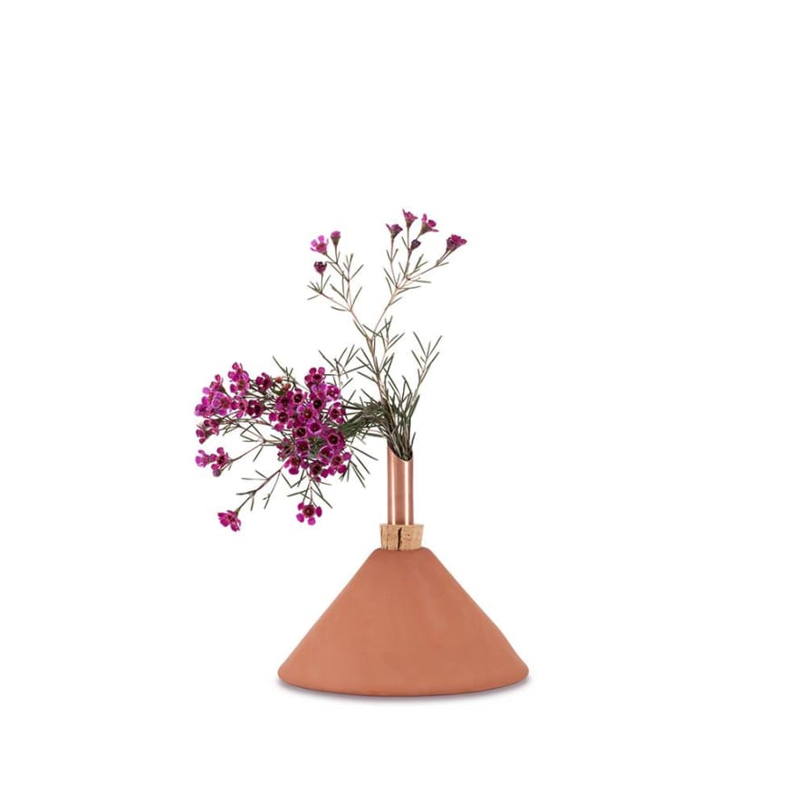 Scandinaviaform Brown Terracotta Consilium Vase