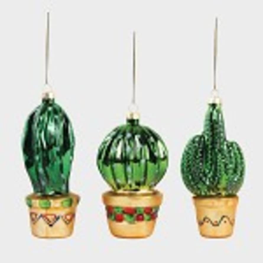 &klevering Ornament Cactus Set of 3