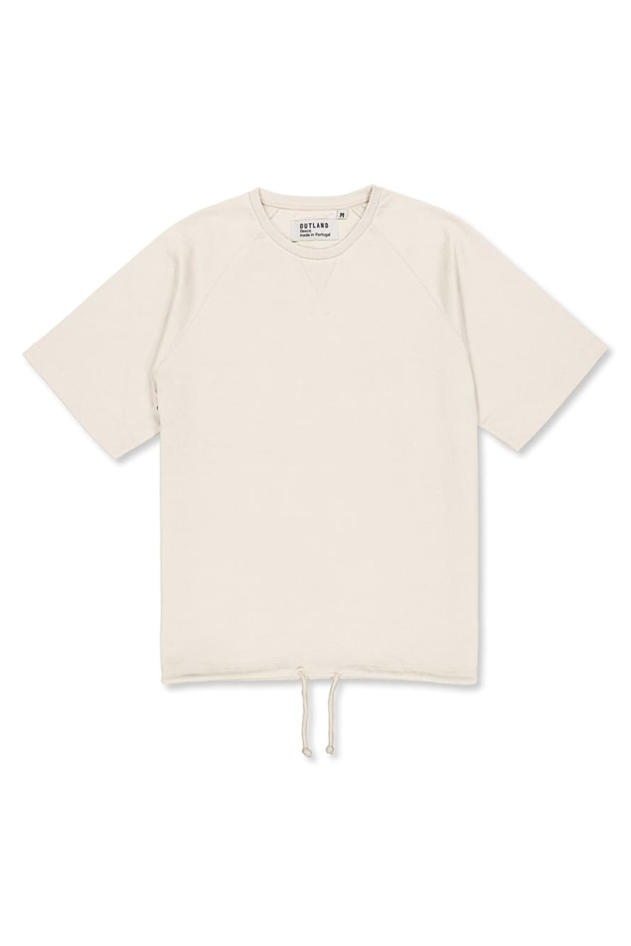 Outland OUTLAND OFF WHITE BOXING SHORT SLEEVE SWEATER