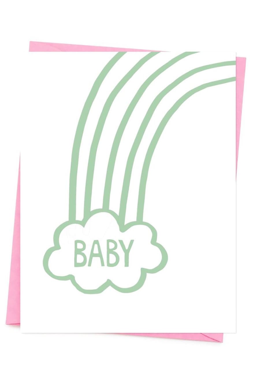 1973 Baby Rainbow Card
