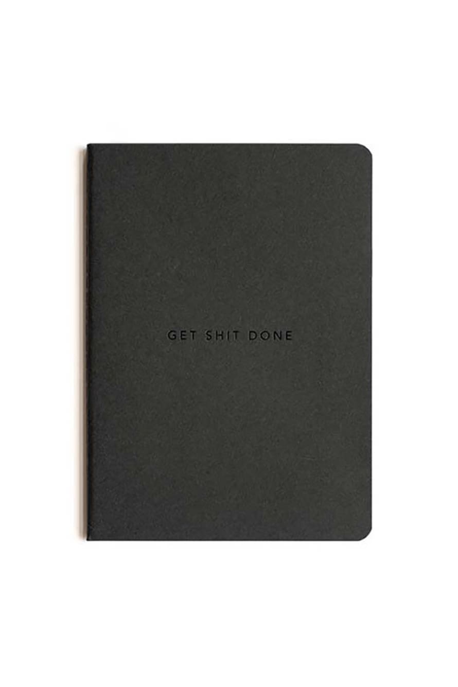 Moxon Black Get Shit Done to Do List A6 Notebook