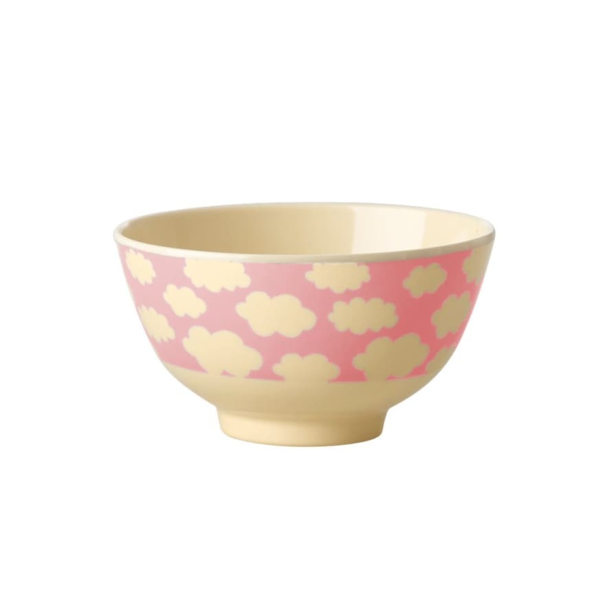 rice Small Pink Cloud Melamine Bowl