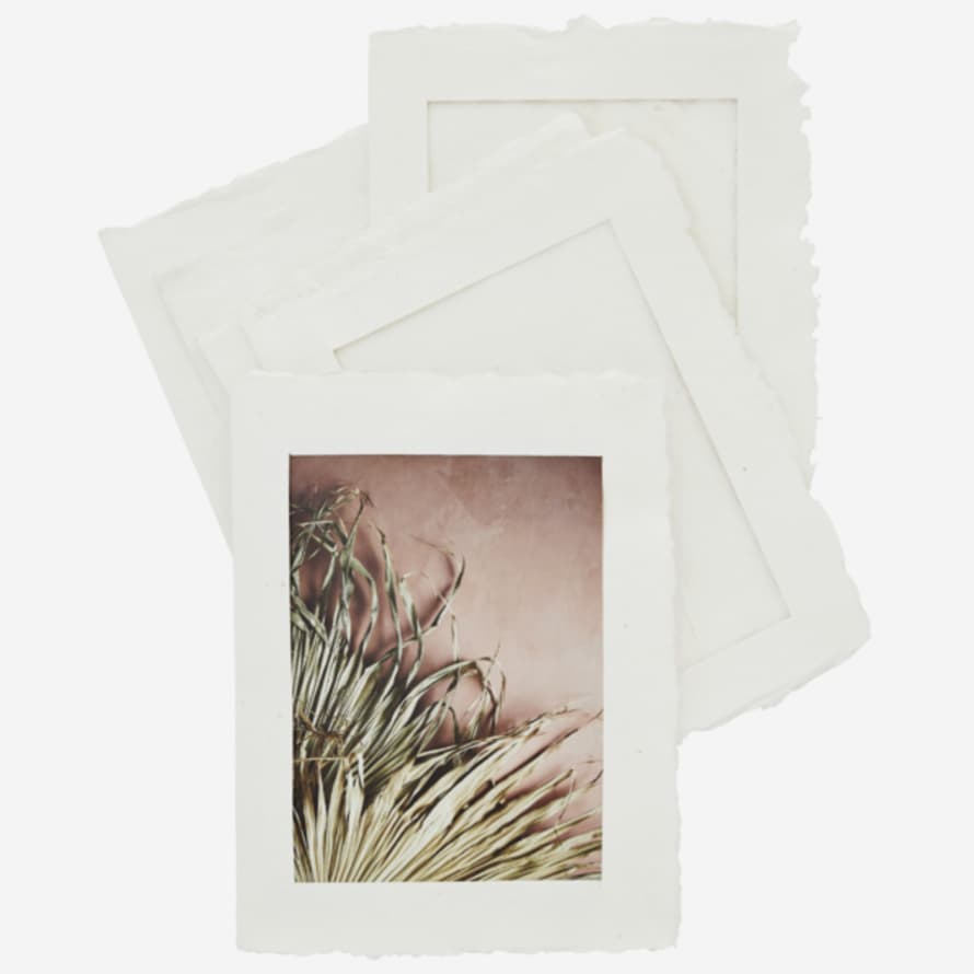 Madam Stoltz Set of 4 Handmade Paper Pulp Photo Frames