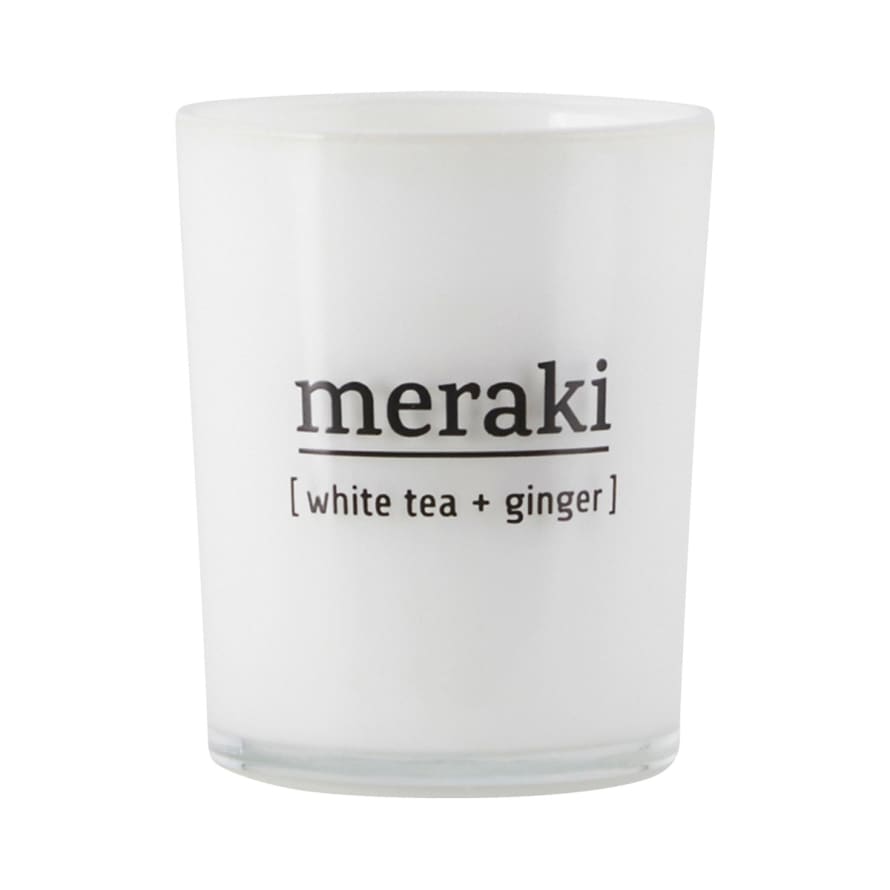 Meraki Scented candle, White tea & ginger