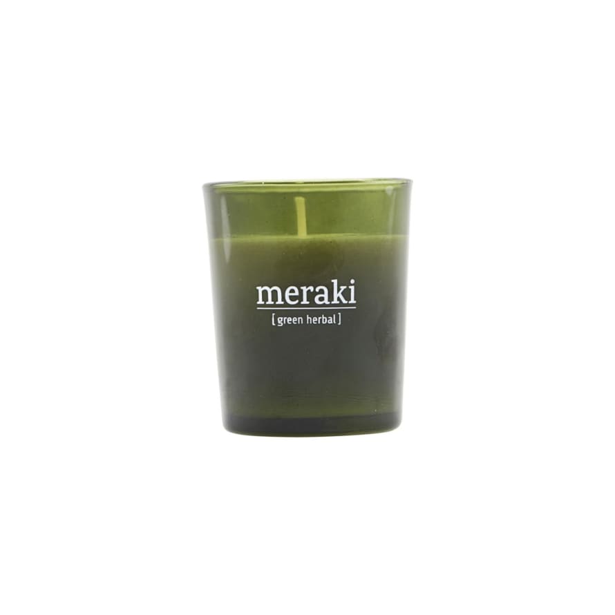 Meraki Scented candle, Green herbal