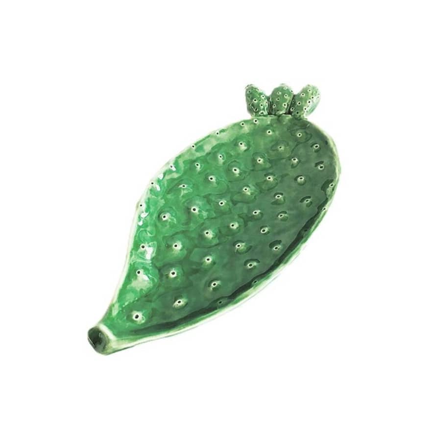 Virginia Casa Ceramic Prickly Pear Leaf Plate Chumbera