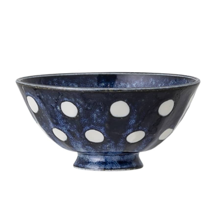 Bloomingville Camellia Blue Spotted Porcelain Bowl