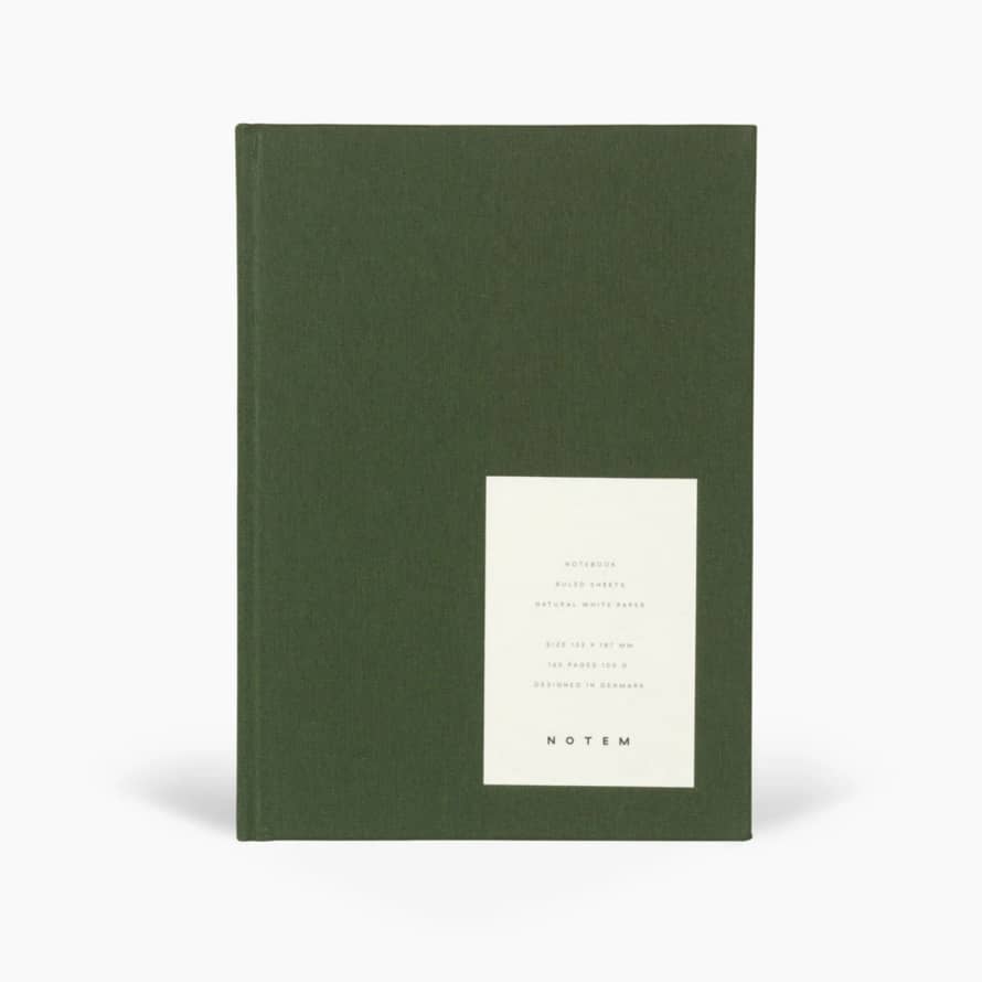 NOTEM EVEN Forest Green Hardcover Notebook - Medium