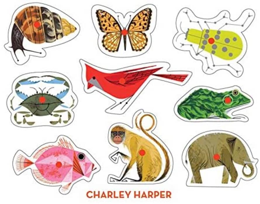 AMMO Books Charley Harper Classic Wooden Peg Puzzle