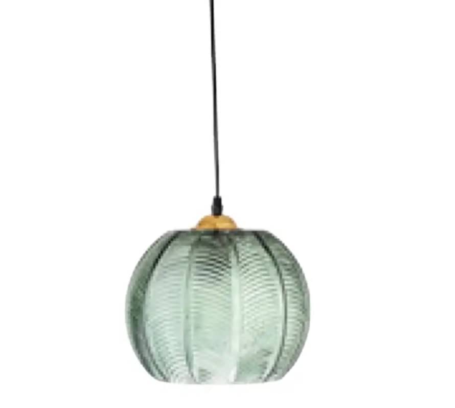 Bloomingville Green Glass Pendant Lamp