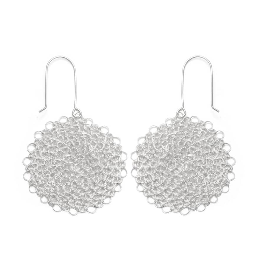Just Trade  Marisol Silver Circle Earrings - Medium