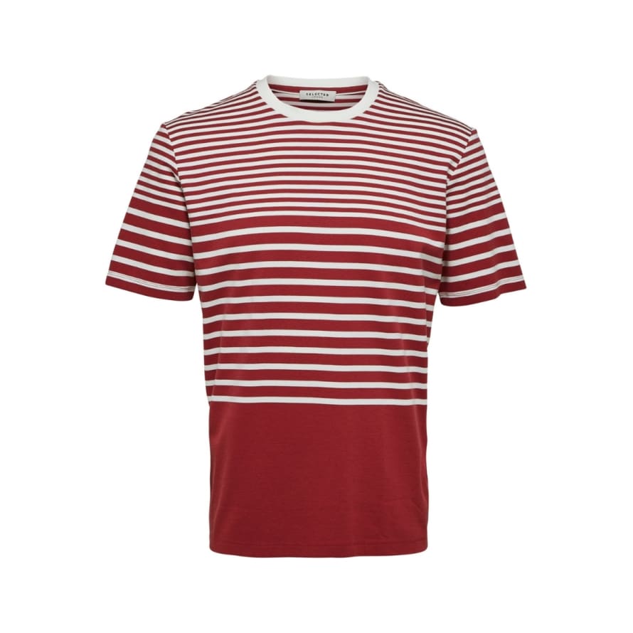 Selected Homme Stripe O Neck Tee
