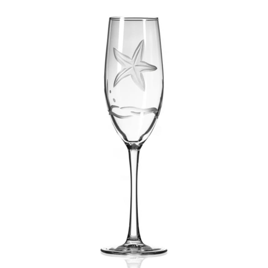 Champagne Flute - Starfish Design