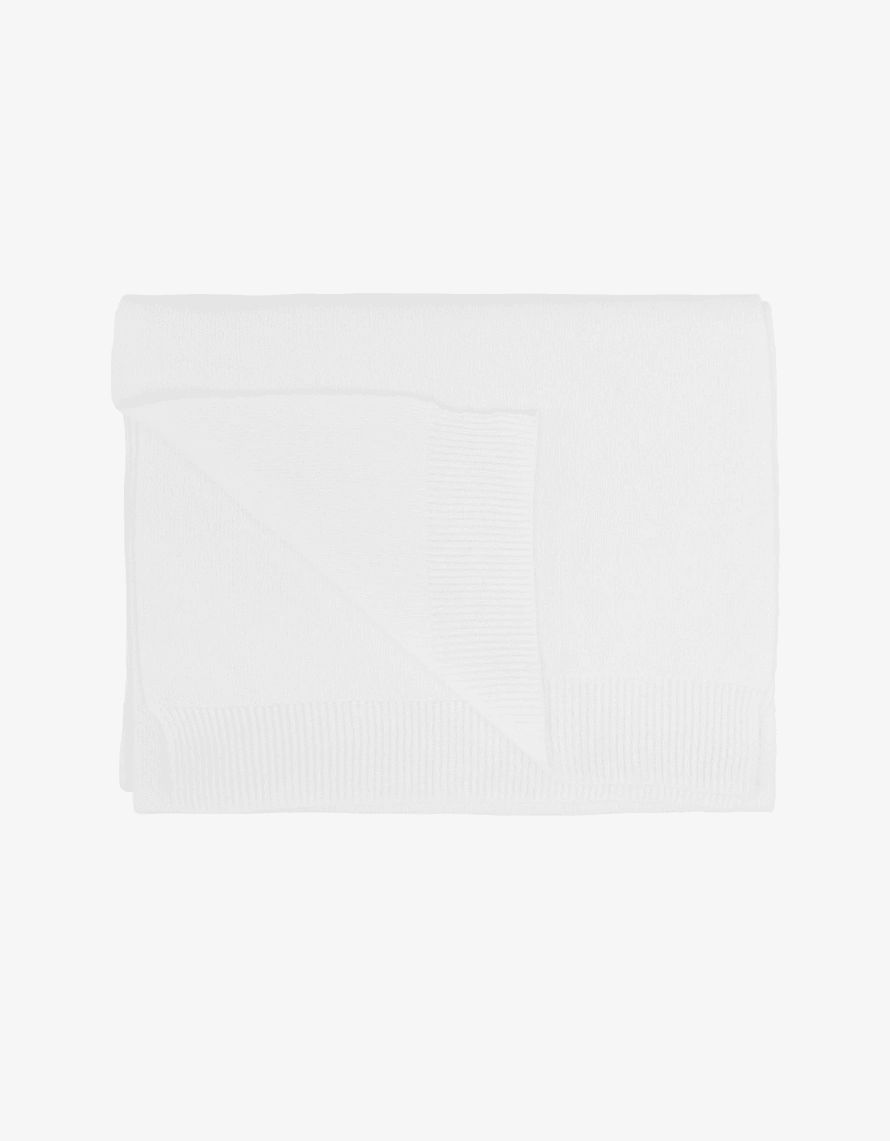 Colorful Standard Merino Wool Scarf- Optical White