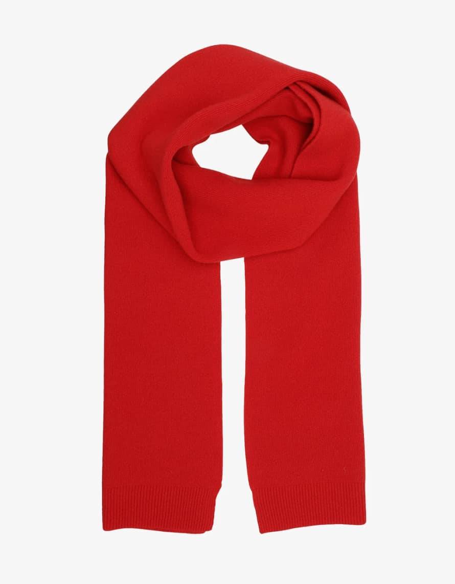 Colorful Standard Merino Wool Scarf - Scarlet Red