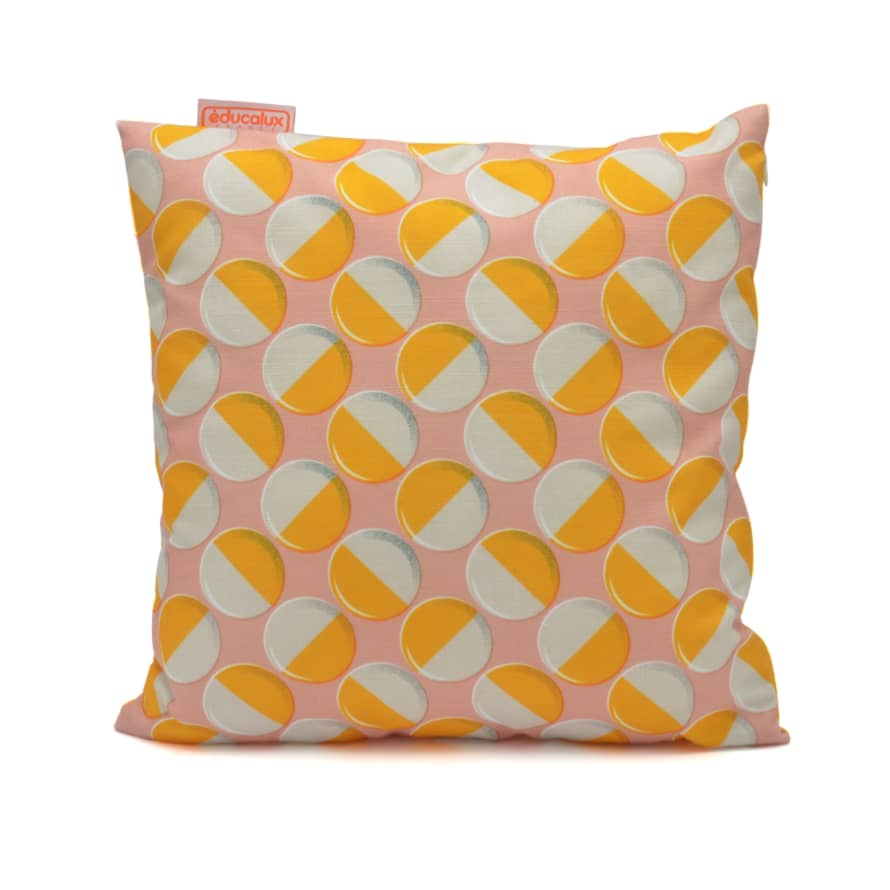 Educalux Cushion Auzoue, Yellow/Pink