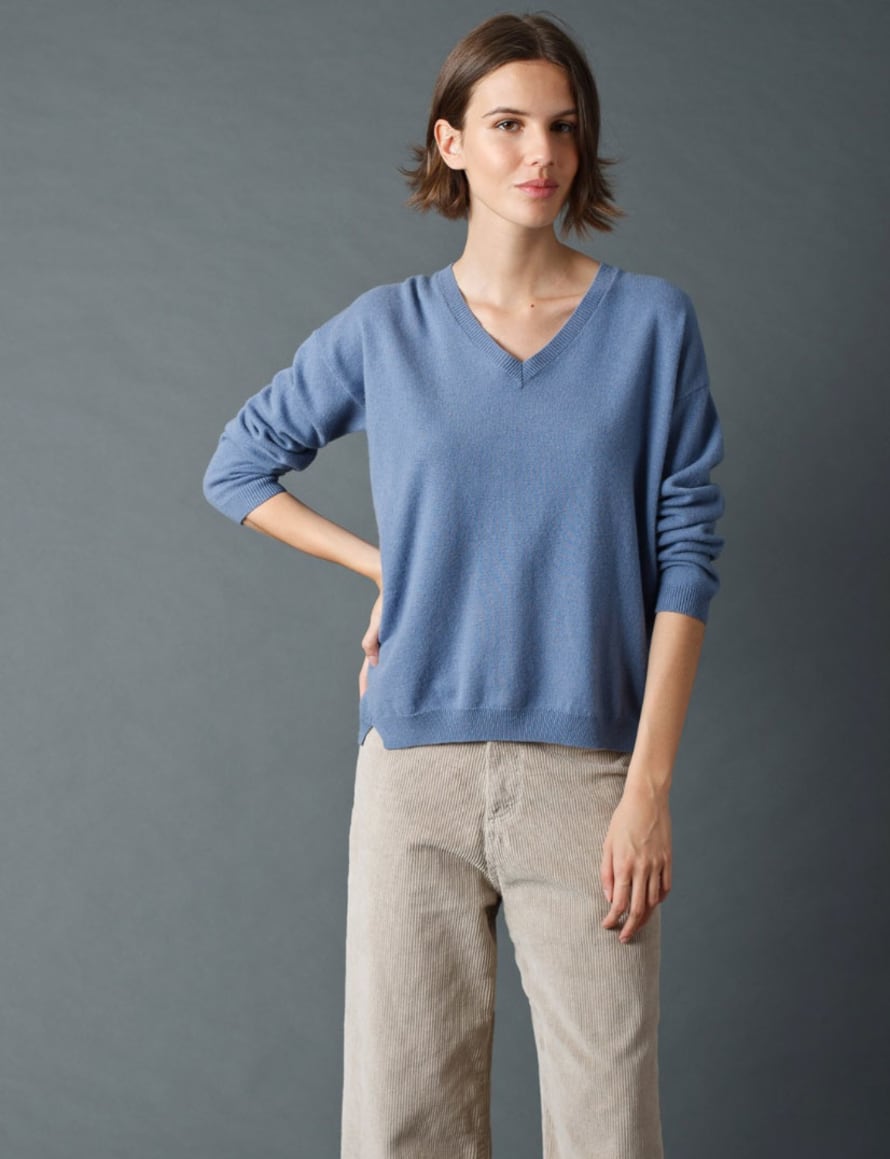 Indi & Cold Wool and Cashmere Jumper - Azul