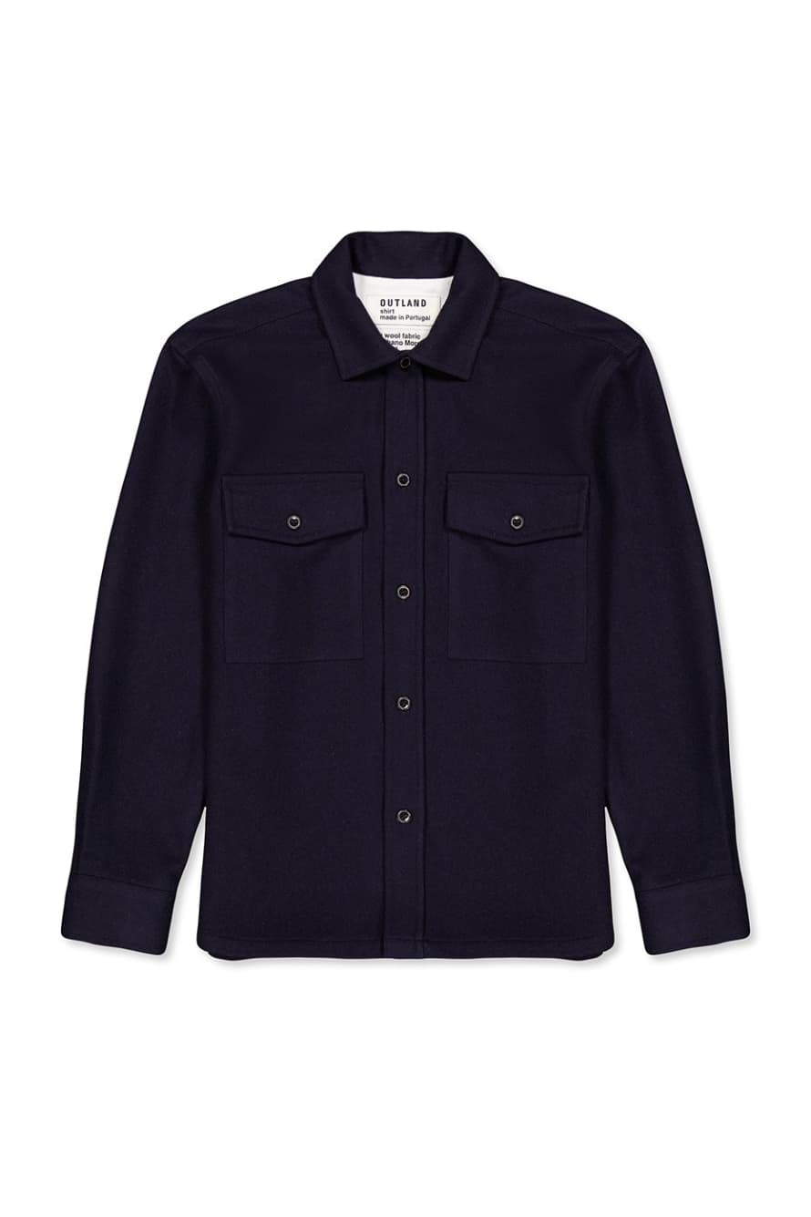 Outland Navy Army Wool Overshirt