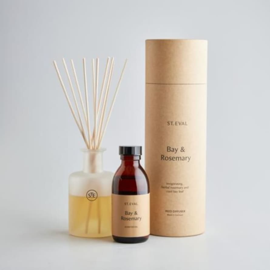 St Eval Candle Company Bay Rosemary Reed Diffuser Set