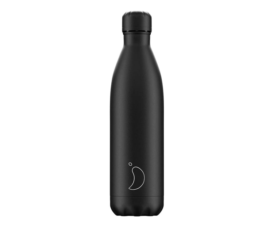 Chilly's 750ml Black Stainless Steel Bottle