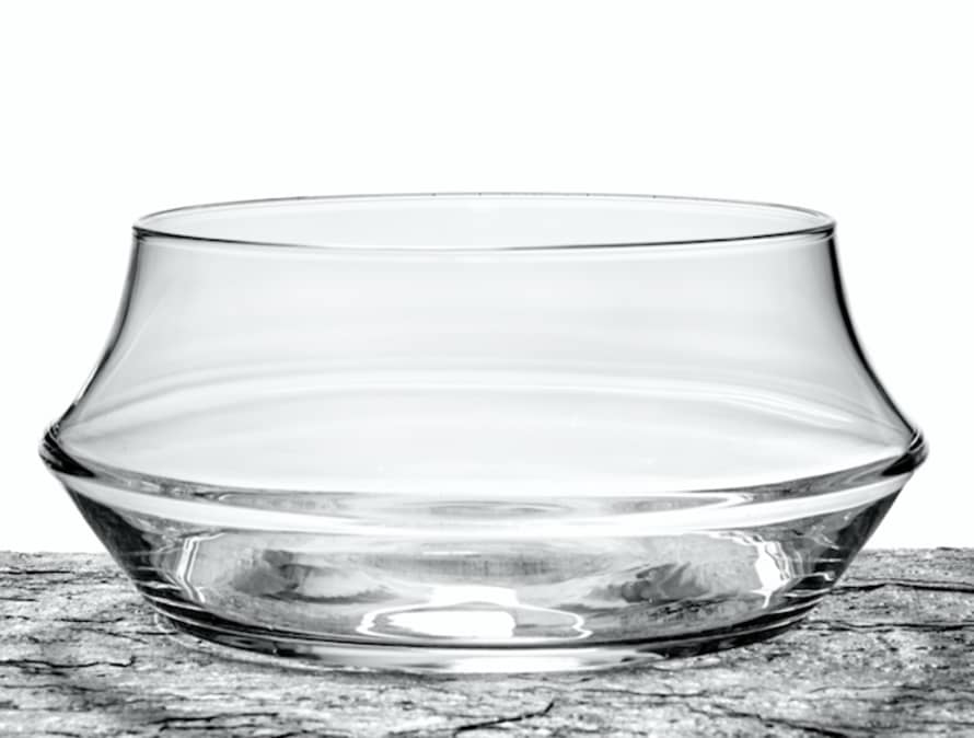 THE BROWNHOUSE INTERIORS Clear Tapered Vase 