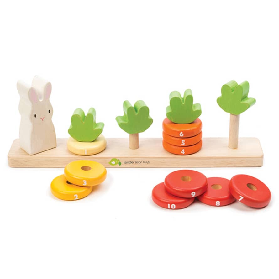 Tender Leaf Toys Set of 12 Space Counting Carrots