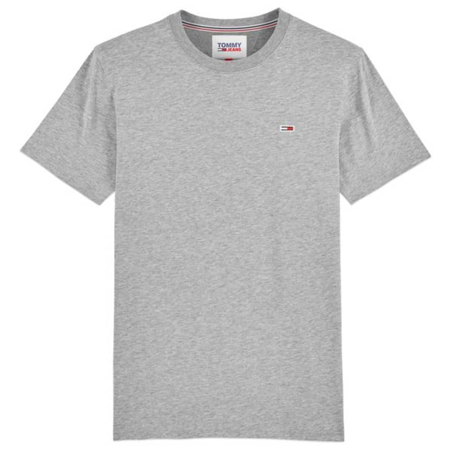 Tommy Hilfiger Heather Grey Tommy Jeans New Flag T Shirt 