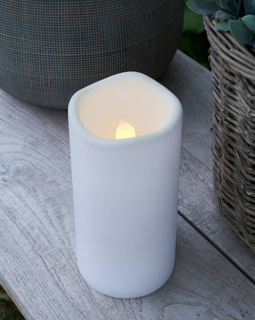 Sirius White Outdoor Storm Candle (Indoor/Outdoor)
