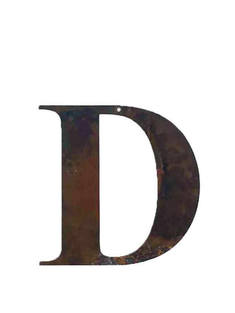 Refound Objects Rusty Letters D