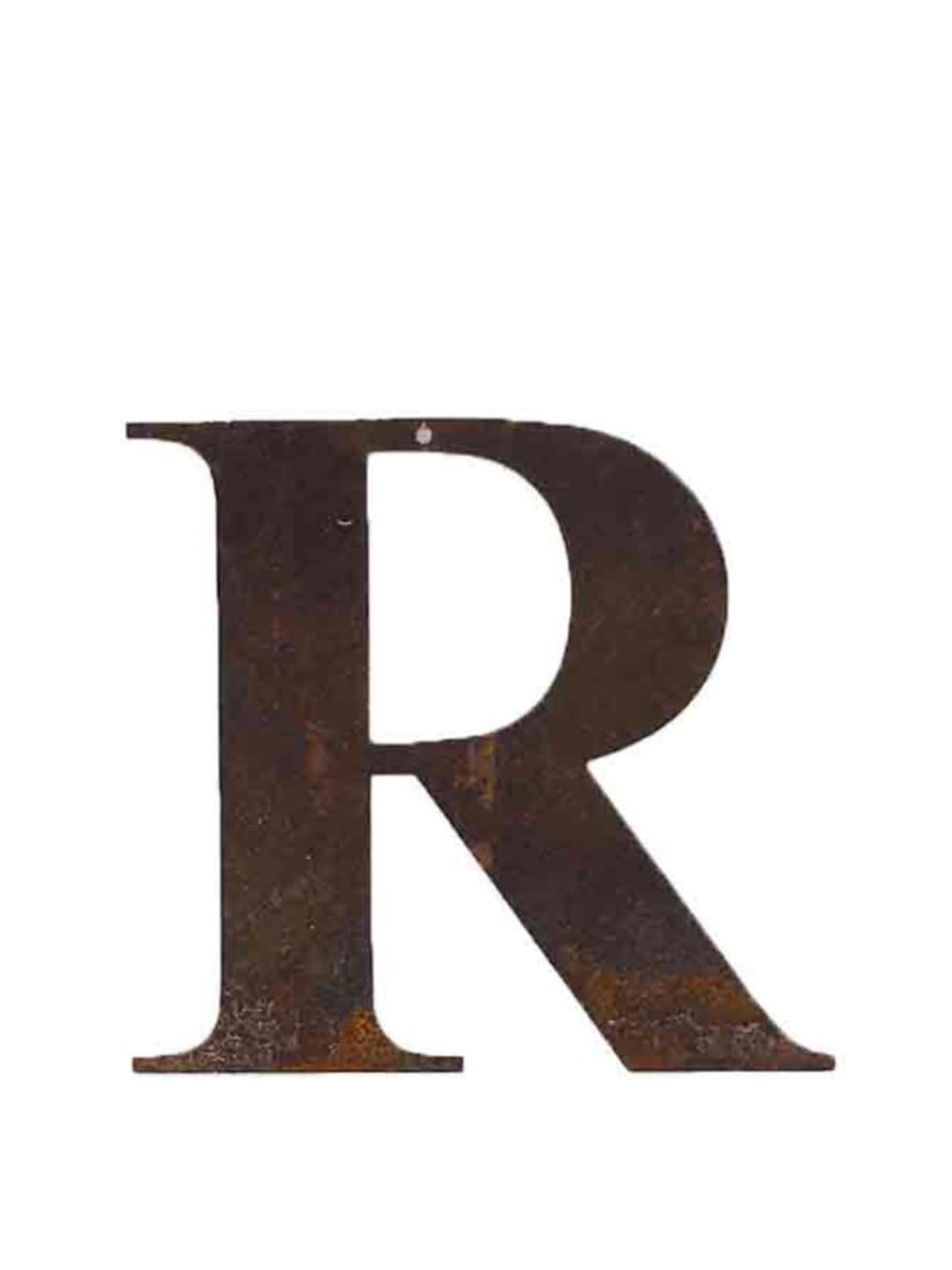 Refound Objects Rusty Letters R