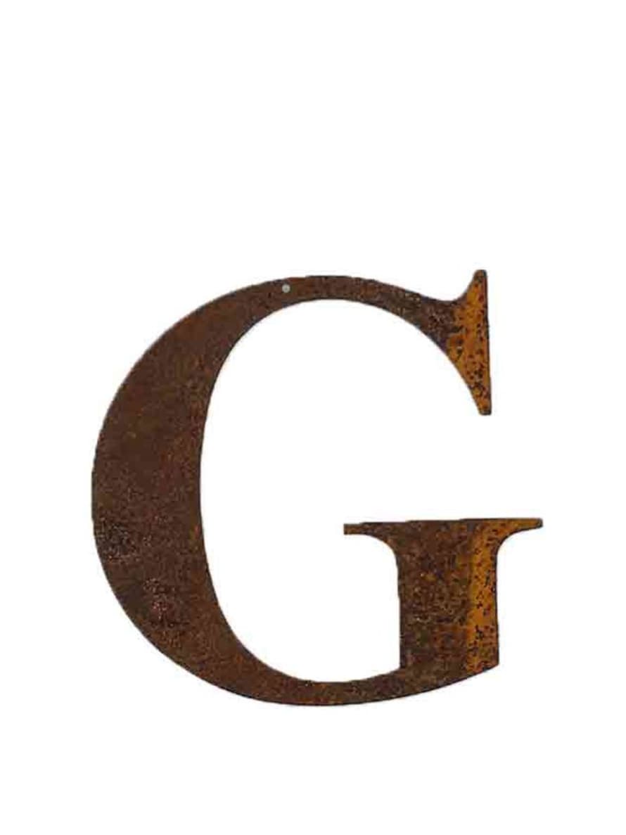 Refound Objects Rusty Letters G